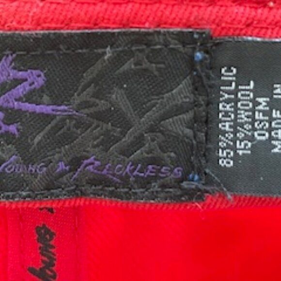 Reckless-‎ Young And Reckless Red And Blue SnapBack Adjustable Hat Cap - Picture 7 of 10